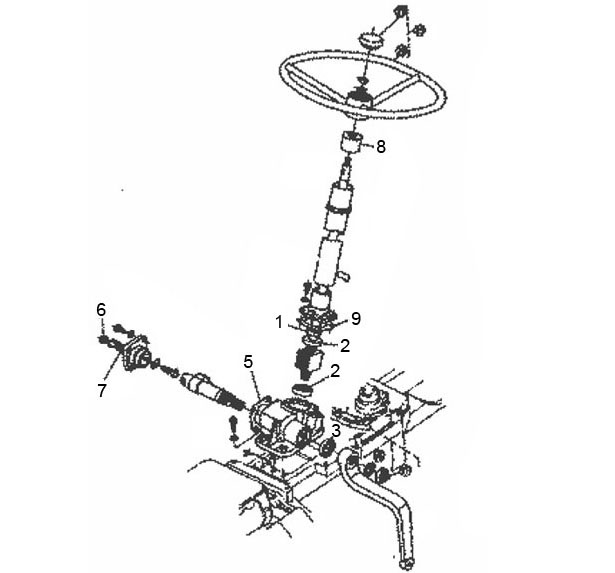 New Kubota Tractor SteeringShaft & Repair Kit L175 L185 L225 L245 L1500
