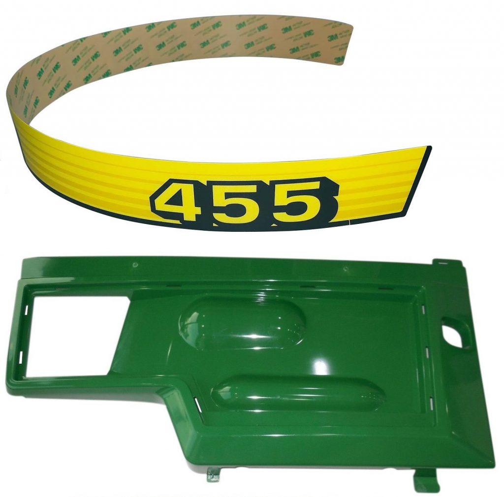 John Deere Right Side Panel And Decal 455 Sn Above 070001 Replaces Am128982 M130324 3056