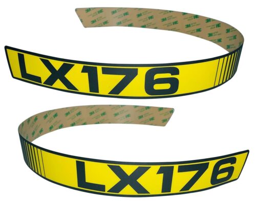 John Deere LH & RH Upper Hood Decal Set LX176 Replaces M116036, M116037