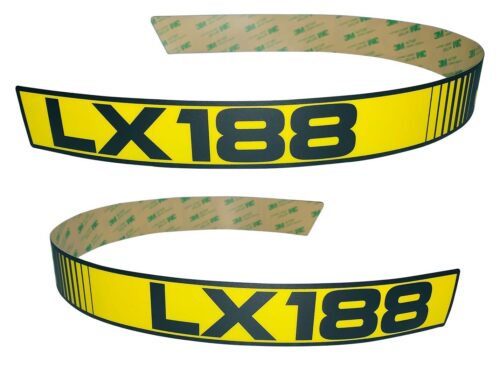 John Deere LH & RH Upper Hood Decal Set LX188 Replaces M116042, M116043