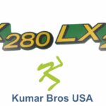 John Deere Lower Hood Set of 2 Decals Replaces LX280 (M149591)