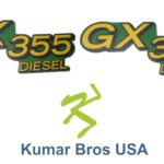 John Deere Lower Hood Set of 2 Decals Replaces GX355 (M145999)