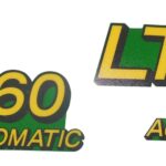 John Deere Lower Hood Set of 2 Decals Replaces LT160 (AM131665)