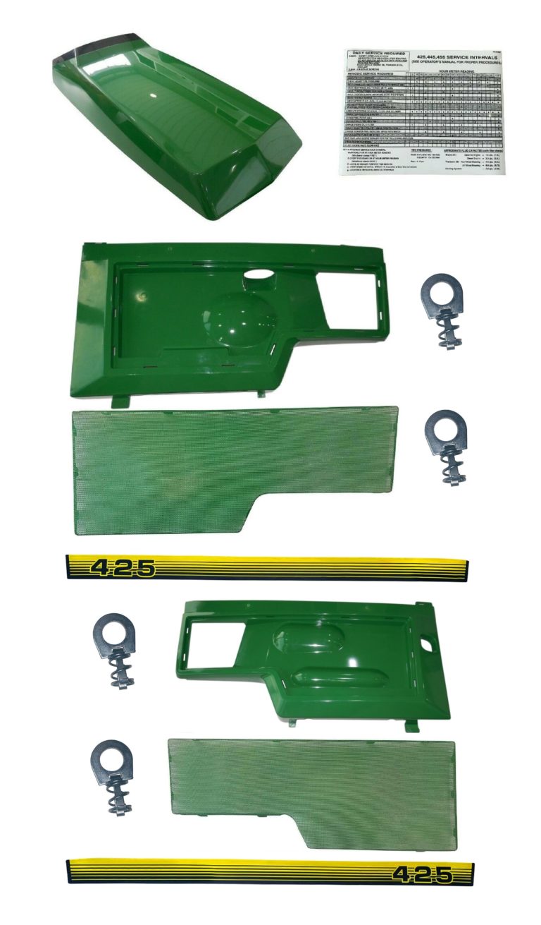 John Deere Hoodpanelscreen 425 Low Sn And Am128986 Am128983 Am128982 3769