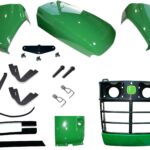 John Deere 4510, 4610, 4710 LOW S/N Grille/Hood/Catch/Fuel Door Kit/Cowl LH/RH & Cover